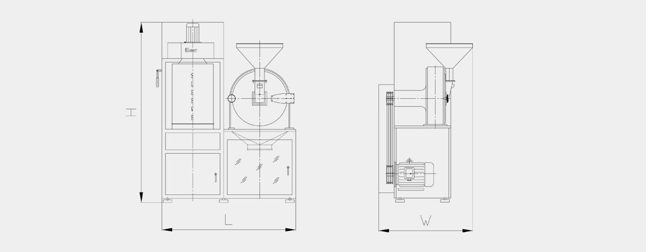 grinding machine drawing
